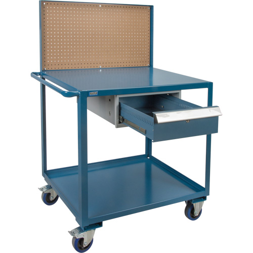 Chariot de service mobile, 2 Tiers, 24" la x 57" h x 40" p, Capacit&eacute; 1200 lb Absolute Business Supply