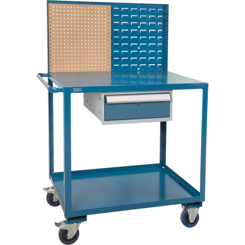 Chariot de service mobile, 2 Tiers, 24" la x 57" h x 40" p, Capacit&eacute; 1200 lb Absolute Business Supply