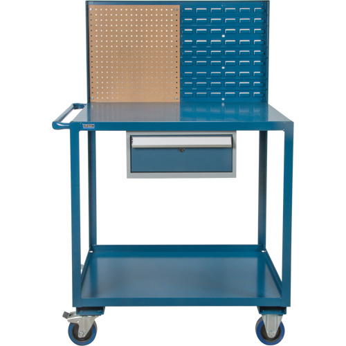 Chariot de service mobile, 2 Tiers, 24" la x 57" h x 40" p, Capacit&eacute; 1200 lb Absolute Business Supply