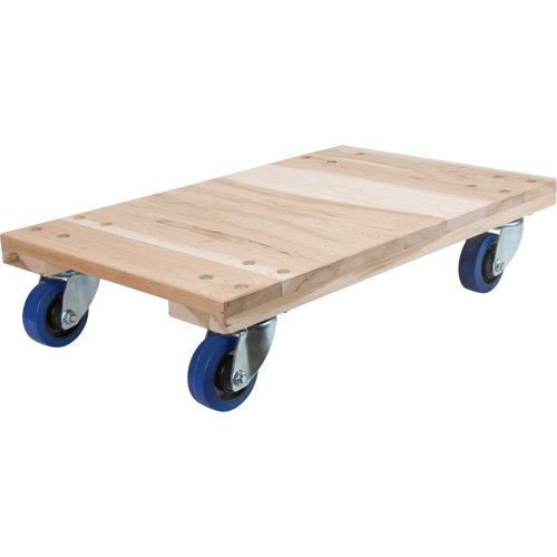 Socles roulants en bois franc pour usage intensif, Roues en Caoutchouc, Capacit&eacute; de 1400 lb, 18" la x 30" p x 7" h Absolute Business Supply