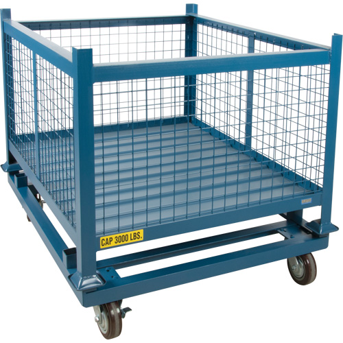 Dolly for Stacking Container, 48.5" W x 40-1/2" D x 10" H, 3000 lbs. Capacity Absolute Business Supply
