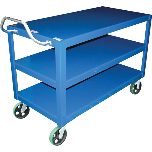 Chariot &agrave; poign&eacute;e ergonomique Ergo-Handle, 4000 lb Capacit&eacute;, Acier, 24-1/2" la x 41" ha x 54-7/8" p, Bordure vers le bas Absolute Business Supply