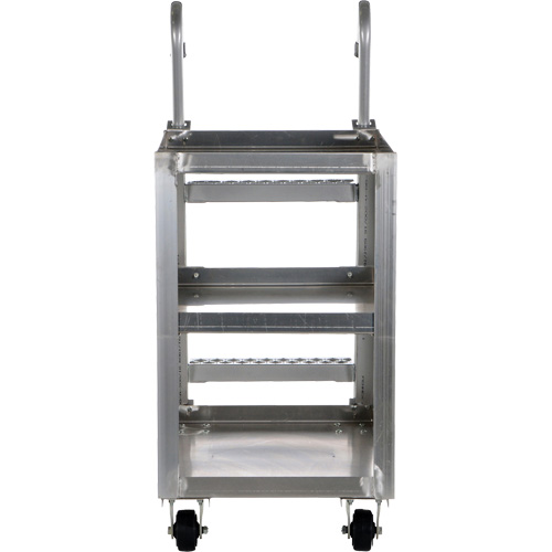 Chariot de pr&eacute;l&egrave;vement de stock, Aluminium, 21-7/8" la x 40" p, 3 tablettes, Capacit&eacute; 660 lb Absolute Business Supply