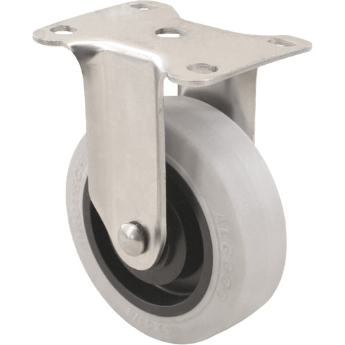 Roulette 2309, Fixe, 4" (101,6 mm), Gris Envirothane, 350 lb (158,8 kg) Absolute Business Supply