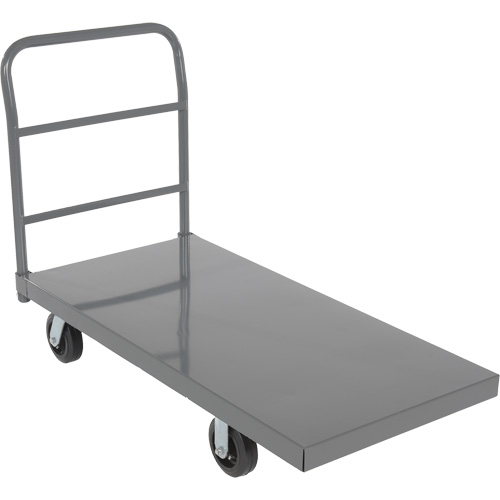 Chariot &agrave; plateforme, 48" lo x 24" la x Capacit&eacute; 2000 lb, Roues en Caoutchouc Absolute Business Supply