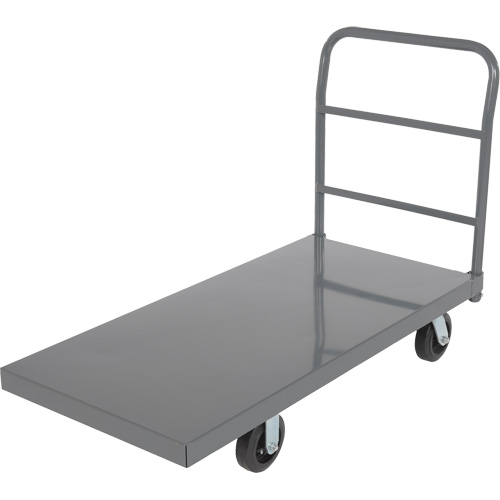 Chariot &agrave; plateforme, 48" lo x 24" la x Capacit&eacute; 2000 lb, Roues en Caoutchouc Absolute Business Supply