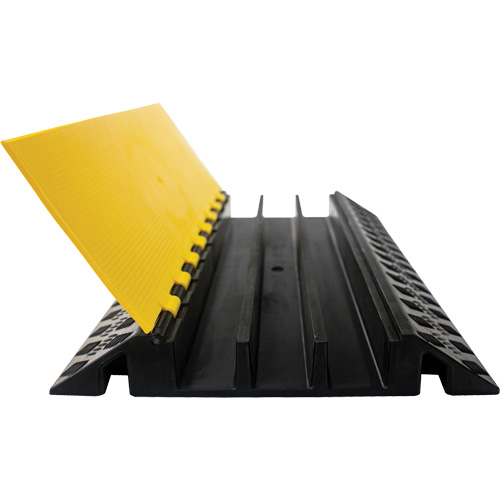 Powerhouse Heavy-Duty Straight Cable Protector, 3 Channels, 36" L x 19.75" W x 3" H Absolute Business Supply
