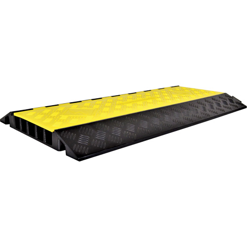 Powerhouse Heavy-Duty Straight Cable Protector, 5 Channels, 36" L x 19.75" W x 2.25" H Absolute Business Supply