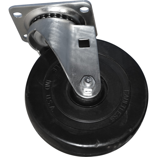 Roulette pivotante souple pour chariot caisson Absolute Business Supply