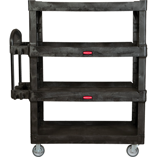 Chariot utilitaire robuste et ergonomique, 4 tiers, 24-1/4" x 62-2/5" x 54-1/10", Capacit&eacute; 700 lb Absolute Business Supply
