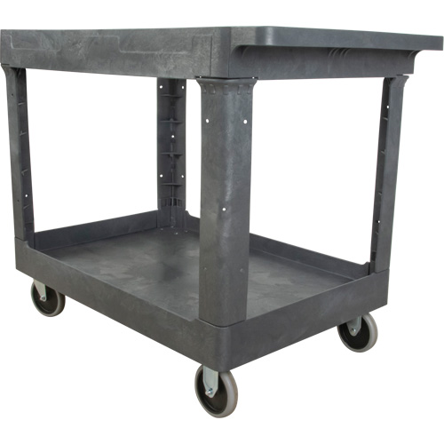 Chariot utilitaire pour l'entretien, 2 tiers, 24-5/8" x 32-1/2" x 40", Capacit&eacute; 550 lb Absolute Business Supply