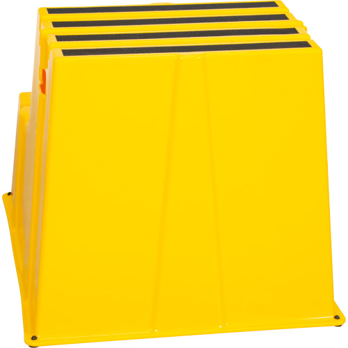 Escabeau industriel, 2 marches, 26" x 22-7/16" x Hauteur 19-11/16" Absolute Business Supply