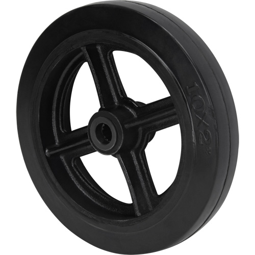 Mold-On Rubber Wheel, 10" (254 mm) Dia. x 2" (50.8 mm) W, 948 lbs. (430 kg) Capacity Absolute Business Supply