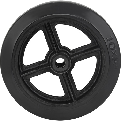 Mold-On Rubber Wheel, 10" (254 mm) Dia. x 2" (50.8 mm) W, 948 lbs. (430 kg) Capacity Absolute Business Supply