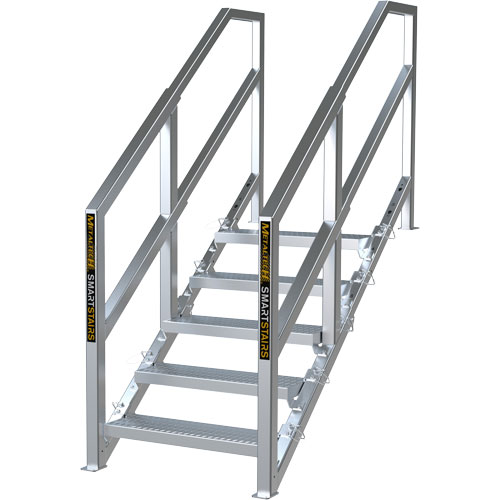 Escalier Smartstairs t&eacute;lescopique &agrave; 3-5 marches en aluminium Absolute Business Supply