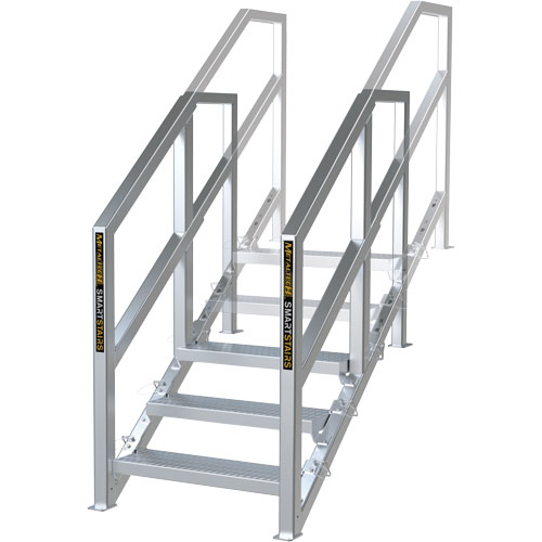 Escalier Smartstairs t&eacute;lescopique &agrave; 3-5 marches en aluminium Absolute Business Supply