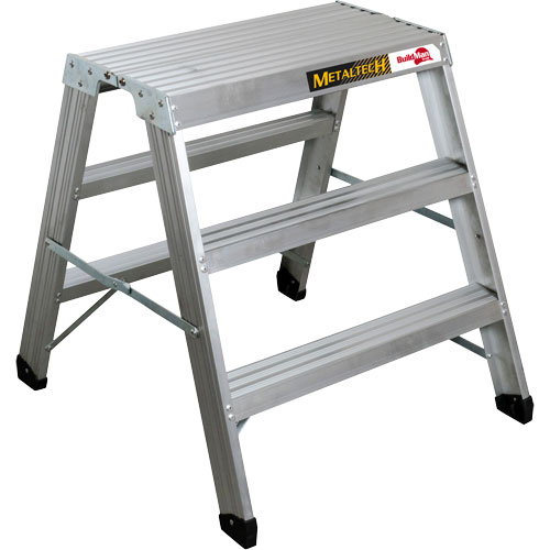 Poste de travail chevalet de sciage portatif, Cadre Aluminium, 12-1/4" p x 36" h Absolute Business Supply