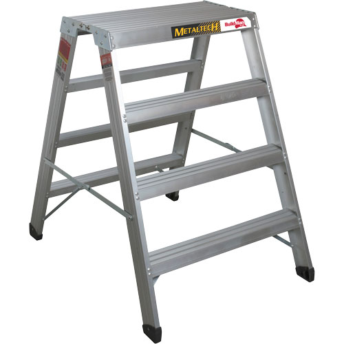 Poste de travail chevalet de sciage portatif, Cadre Aluminium, 12-1/4" p x 48" h Absolute Business Supply