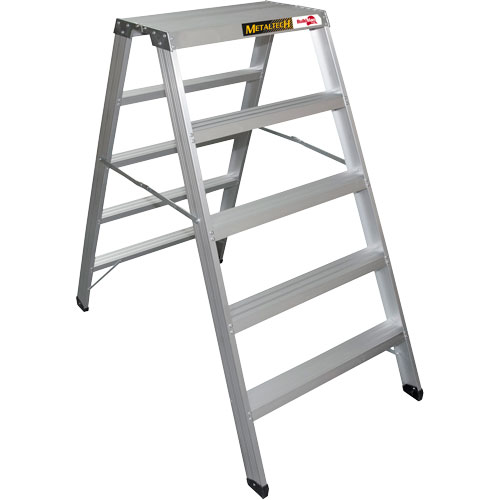 Poste de travail chevalet de sciage portatif, Cadre Aluminium, 12-1/4" p x 56" h Absolute Business Supply
