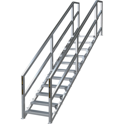 Syst&egrave;me d'escalier modulaire pour la construction de 11-16 marches SmartStairs, 120" ha Absolute Business Supply