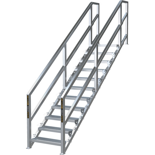 Syst&egrave;me d'escalier modulaire pour la construction de 11-16 marches SmartStairs, 120" ha Absolute Business Supply
