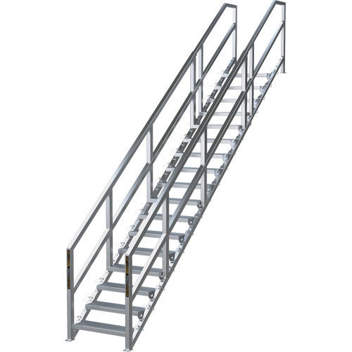 Syst&egrave;me d'escalier modulaire pour la construction de 17-21 marches SmartStairs, 157-1/2" ha Absolute Business Supply