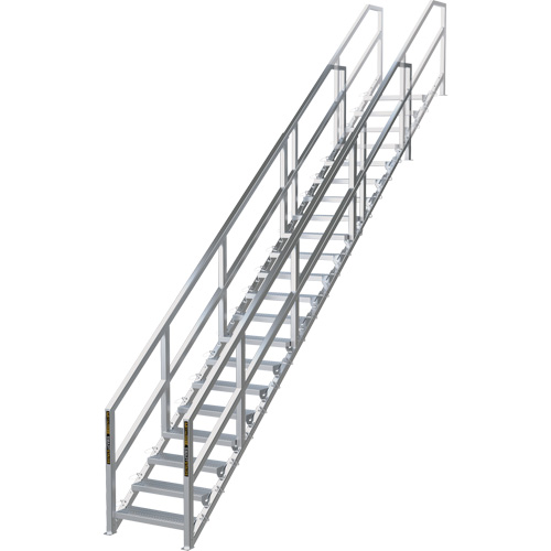 Syst&egrave;me d'escalier modulaire pour la construction de 17-21 marches SmartStairs, 157-1/2" ha Absolute Business Supply