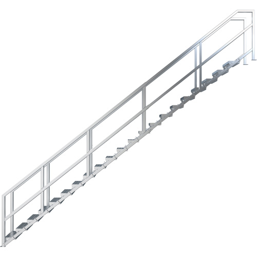 Syst&egrave;me d'escalier modulaire pour la construction de 17-21 marches SmartStairs, 157-1/2" ha Absolute Business Supply