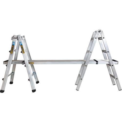 Telescoping Multi-Position Ladder, Aluminum, 300 lbs., CSA Grade 1A Absolute Business Supply
