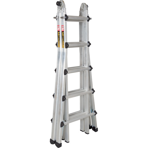 Telescoping Multi-Position Ladder, Aluminum, 300 lbs., CSA Grade 1A Absolute Business Supply