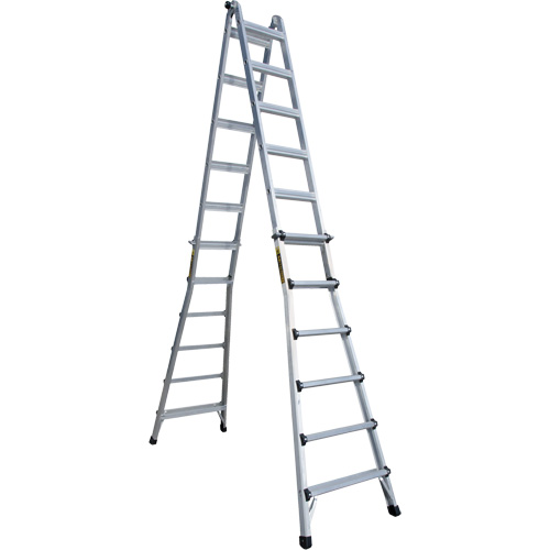 Telescoping Multi-Position Ladder, Aluminum, 300 lbs. Absolute Business Supply