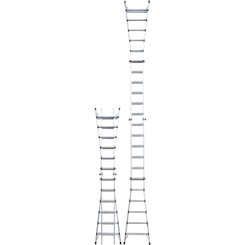 Telescoping Multi-Position Ladder, Aluminum, 300 lbs. Absolute Business Supply