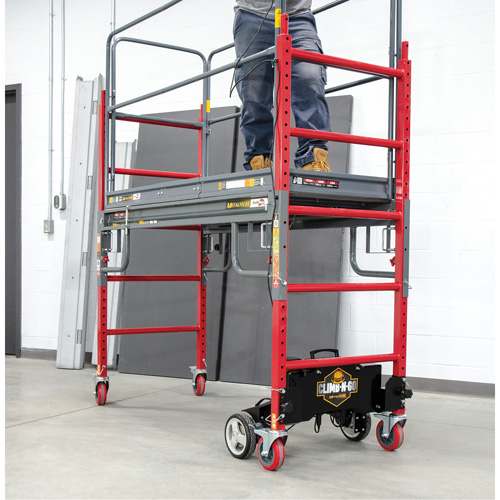 Complete Motorized Buildman 6' Baker Scaffold Kit, 31" D x 118-3/4" H Absolute Business Supply