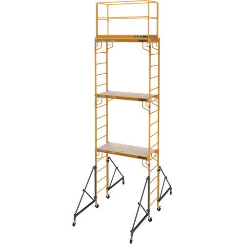 Complete 18' Drywall  Baker Scaffold Tower Set, 122" D x 236" H Absolute Business Supply