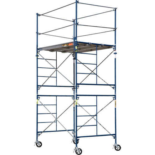 Tour d'&eacute;chafaudage compl&egrave;te avec roulettes, 69-1/2" p x 178" h Absolute Business Supply