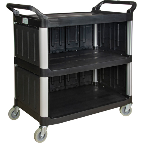 Chariot utilitaire, 3 tiers, 19-3/4" x 37-1/2" x 40-1/4", Capacit&eacute; 250 lb Absolute Business Supply