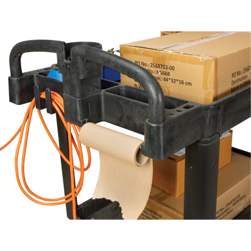 Chariot utilitaire, 2 tiers, 25-5/8" x 33-1/2" x 43-3/4", Capacit&eacute; 550 lb Absolute Business Supply