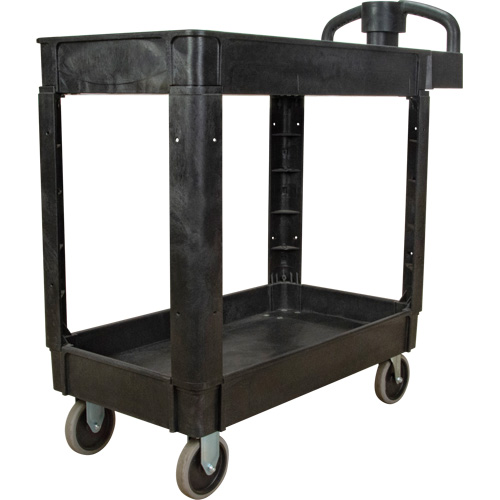 Chariot utilitaire, 2 tiers, 17-1/8" x 33-1/2" x 37-5/8", Capacit&eacute; 550 lb Absolute Business Supply