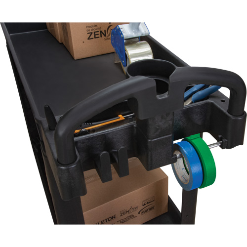 Chariot utilitaire, 2 tiers, 17-1/8" x 33-1/2" x 37-5/8", Capacit&eacute; 550 lb Absolute Business Supply