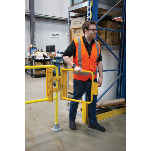 Safety Swing Gate, 21" H x 16" - 26" W Absolute Business Supply