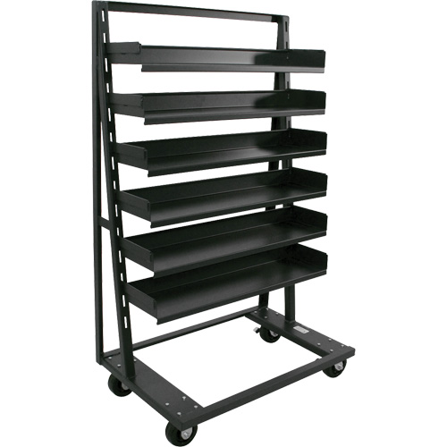 Chariot &agrave; cadre en A robuste &agrave; un c&ocirc;t&eacute; avec 6 plateaux, 38" x 25" x 63", Capacit&eacute; 2500 lb Absolute Business Supply