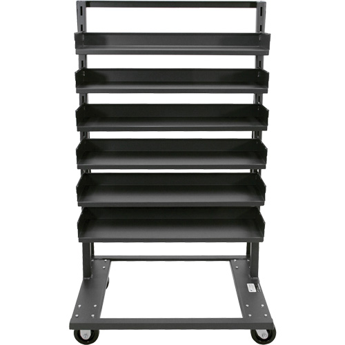 Chariot &agrave; cadre en A robuste &agrave; un c&ocirc;t&eacute; avec 6 plateaux, 38" x 25" x 63", Capacit&eacute; 2500 lb Absolute Business Supply