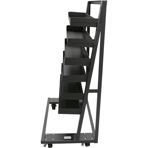 Chariot &agrave; cadre en A robuste &agrave; un c&ocirc;t&eacute; avec 6 plateaux &agrave; rebords, 38" x 25" x 63", Capacit&eacute; 2500 lb Absolute Business Supply