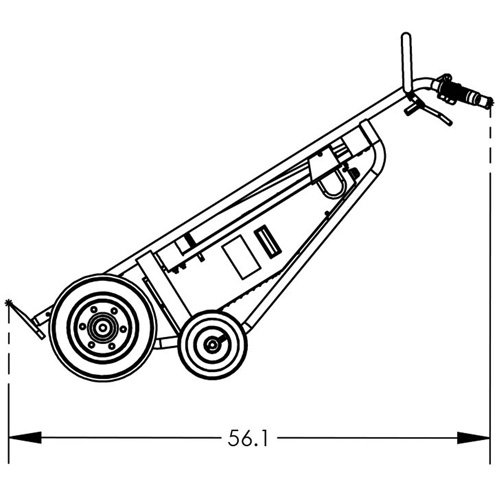 Powered Drum Hand Truck with Pneumatic Wheels Absolute Business Supply