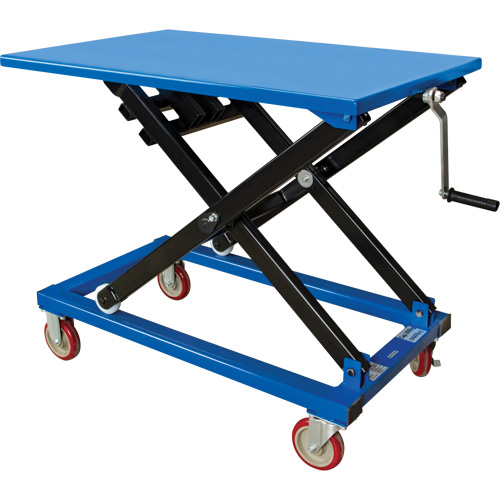 Table &eacute;l&eacute;vatrice manuelle &agrave; ciseaux, 37-3/8" lo x 23-5/8" la, Acier, Capacit&eacute; 660 lb Absolute Business Supply
