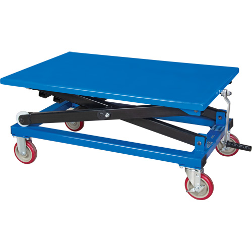 Table &eacute;l&eacute;vatrice manuelle &agrave; ciseaux, 37-3/8" lo x 23-5/8" la, Acier, Capacit&eacute; 660 lb Absolute Business Supply