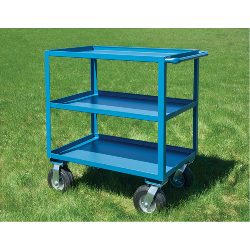 Outdoor Shelf Cart, 3 Tiers, 18" W x 39" H x 33" D, 1200 lbs. Capacity Absolute Business Supply