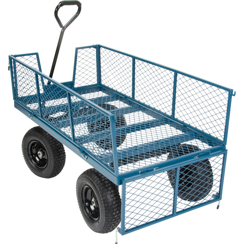 Wagon with Drop Sides, 24" W x 48" L, 800 lbs. Capacity Absolute Business Supply