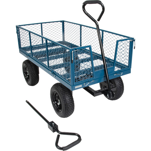 Wagon with Drop Sides, 24" W x 48" L, 800 lbs. Capacity Absolute Business Supply