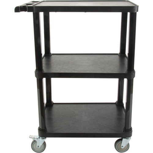 Chariot utilitaire avec tablette plate, 3 tiers, 18-1/8" x 37-3/8" x 27-3/4", Capacit&eacute; 330 lb Absolute Business Supply